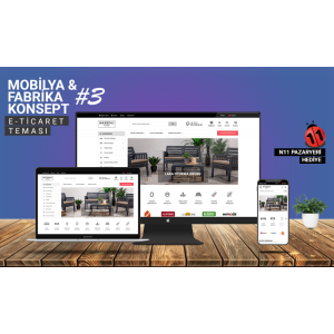 Mobilya Satış E-Ticaret Konsepti #3